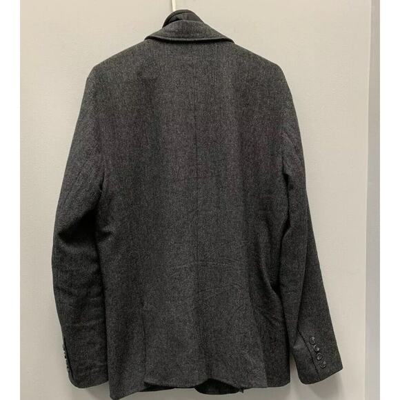 GUESS wool sports coat Mens‎ Large quilted bib Gray Lined Pockets - Picture 5 of 5